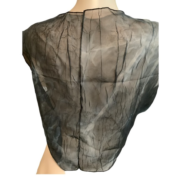 Zuliana Size XL Tye Die Front Tie Sleeveless Top. Made in USA - Picture 4 of 4